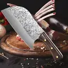 Serbian 8 inch Hand Forged Chef Knife Sharp Meat Cleaver Chopping Butcher Knife