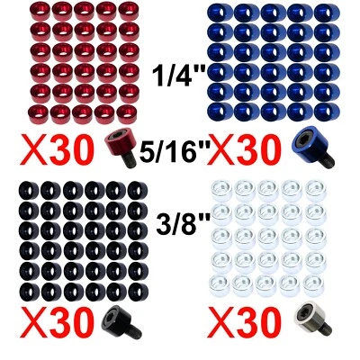 Hex Allen Bolt Cup 10X Washers Schwinn Cannondale Trek Bicycle Chrome Red Blue