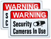 Large Warning Video Surveillance in Use Sign,Security Cameras in Use Sign,Large