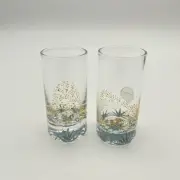 Set Of 2 Agave Plant Style Tall Shot Glasses, Combined Ship $1 Per Multiple