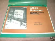 AKAI X-150D STEREO TAPE DECK OWNERS MANUAL 23 PAGES FREE SAME DAY SHIPPING