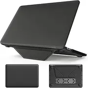 Leather Case Compatible with MacBook Pro 13 2018/2020/2022 (A2338 M1/M2A2289A2251) (A2159 A1989 A1706 A1708) Heavy Duty Rugged Hard Shell Protective Cover.Black