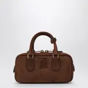 [Miu Miu] Arcadie S bag in Cocoa suede leather One size Brown