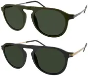 Modo 3D Lab Delta Polarized Oval Sunglasses w/ Keyhole Bridge M3DDETS - Italy