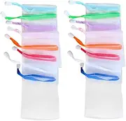 HONMEET 20pcs Soap Foaming Net Soap Exfoliating Pouch Bath Foaming Nets Net Soap Bag Bar Soap Pouch Small Drawstring Soap Bag Scrubber Making Protection Net Mild