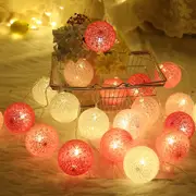 3M 20LED Cotton Ball LED String Light Fairy Light Party Christmas Decorative Lights