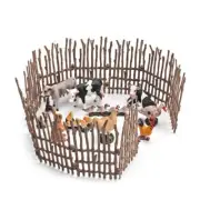 Decorate Your Mini Farm with 10 Piece Model Railway Simulation Fence Set