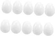 TOKIDNY 10pcs Easter Egg Adornments Diy Fillable Eggs Plastic Easter Party Supplies Fillable Candy Boxes