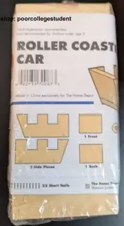 The Home Depot - Roller Coaster Car - Wood Building Kit for Kids