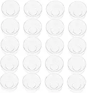 TEHAUX 20pcs Candle Setting Box Candle DIY Container Wax Holder DIY Candle Mold Candle Molds Candle Container Plastic Wax Holders - Clear Container Plastic Candle Shell Love Cosmetic