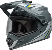 Bell MX-9 Adventure MIPS Alpine Motocross Helmet, grey-white, Size L for Men Grey White