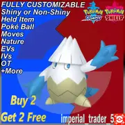 Pokémon Sword and Shield ✨ Shiny Snover ✨ W/ Best 6IV Customizable