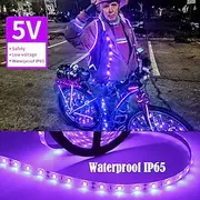 Waterproof LED UV Black Strip Light Purple LED Light Strip USB Interface with Switch or Battery Box SMD2835 380-400NM UV LED No-waterproof Black Light Lamp Sui