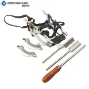 Equine Dental Kit Set Speculum Horse Mouth Gag Float Set Steel Leather McPherson