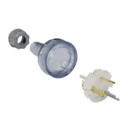 Clipsal Flexible Cord Plug Top Heavy Duty Rewireable 3 Pin 10Amp Transparent - 439SHD