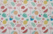 EDIBLE PATTERNED RICE WAFER PAPER FLAMINGO WATERMELON CAKE WRAP FRILL DECORATION