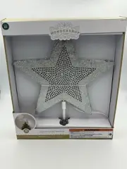 LED Wondershop Star Christmas Tree Topper Multicolor Change With Remote 13” NEW