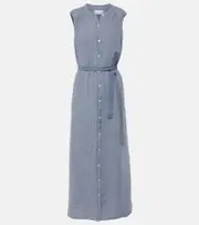 [Velvet] Velvet Luna linen maxi dress AU 10 blue