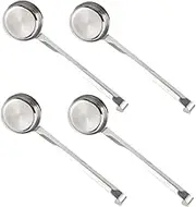 Mipcase 4 Pcs Stainless Steel Sauce Ladles for Kitchen Use for Spreading Tomato Sauce Pizza Serving Soups and Gravies Capacity Precision Measurement Versatile for Home and Professional