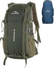 TRAWOC VANGUARD 40 L Travel Backpack Laptop Bag with Rain Cover & Shoe Compartment Ideal for Men and Women