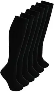 CHILDREN'S BACK 2 SCHOOL 6 PAIRS NEW KNEE HIGH COTTON RICH SCHOOL SOCKS GIRLS LONG SOCKS-GIRLS KNEE LENGTH SOCKS ALL SIZE ROZGUL®