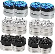 [CONGARTENO] 6 Pairs Magnetic Clip-on Earrings Non-pierced Women Men Stud Earrings Decorative Ear Clips Ornaments