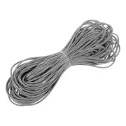 Faux Leather Cord Round Leather String, 1.5mm x 20m, Gray