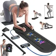 BAM Athletica Serenity Foldable Pilates Reformer Board | Compact Home Pilates Machine for Gentle Core, Balance & Mobility | Low-Impact Pilates Board with Light Resistance for Pilate Beginners