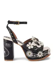 Kurt Geiger London Women's Flower Western Platform Sandals