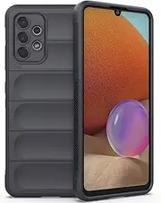 Samsung A32 4G Case, EabHulie Flexible TPU Silicone Non-Slip Shock-Absorbent Case Cover for Samsung Galaxy A32 4G Dark Grey