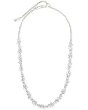 Sterling Forever CZ Ellery Adjustable Tennis Necklace