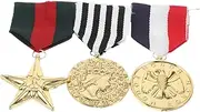 KONTONTY Halloween Carnival Decor: Navy Medal Props for Cosplay Costume Celebrations