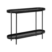 Sally Console Table Hallway Unit 2 tier Black