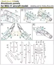1/48 Metallic Details MDM4806 MiG-17 Aluminum panels HobbyBoss