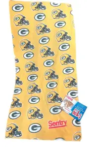 Green Bay Packers Sentry Sleeve Type Towel Rag Cloth Napkin Flag