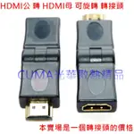 光華CUMA散熱精品*FJ SR4007 HDMI 轉接頭/ HDMI公 轉 HDMI母 可旋轉 轉接頭~現貨