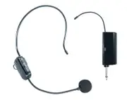 UHF Wireless Headset Microphone Transmitter & Receiver 6.5mm Jack HS-03
