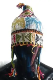 Unisex Chullo Woven in Andean Mountain Sheep Wool