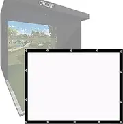 Golf Simulator Impact Screens,4:3 Sim Ball Simulator Impact Professional Display Projection Screen Cloth for Outdoor Indoor Home Golf Training Home Golf Swing Training(110in 4:3)