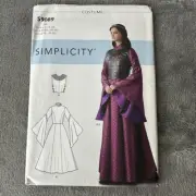 Sewing Pattern Simplicity S9089 Sz 14-22 Renaissance Medieval Theater Cosplay