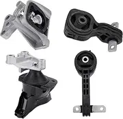 Honda Civic Engine and Transmission Mount Set of 4 - Civic 2006-2010 1.8L with Automatic Trans - Replaces 50850-SNA-A81 50820-SNA-023, 50890-SNA-A81 50880-SNA-A81, A4530, A4534, A4543, A4546