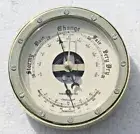 Barometer / Thermometer Nautical Style 90mm diameter with cream coloured dial.