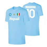 Soccer Tees Napoli 'Vintage 86/87' t-shirt MARADONA - Light blue XLB 7-8yrs (122-128cm)
