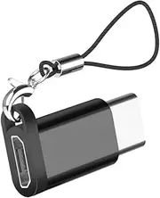 Mipcase Adapter Micro USB Female to USB C Male Converter Portable Keychain Charger for Devices Lightweight Durable