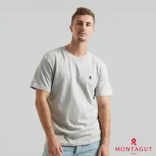 【MONTAGUT 夢特嬌】3件組經典純棉圓領短袖衫(送禮首選 法國知名時尚休閒品牌)