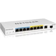 NETGEAR 10-Port Ultra60 PoE++ Gigabit Smart Managed Pro Rackmount Switch with 4 x PoE++ & 4 x PoE+, 2 x 1G Uplink (240W PoE Budget), ProSAFE Lifetime