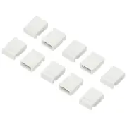 2.54mm Closed Short Circuit Cap Jumper Cap Blocks Connector, White 20pcs