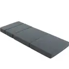 Foldable Mattress Folding Foam Bed Floor Mat Grey Giselle Bedding