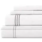 Premium 4 Piece Gray Checkered Flannel California King Sheet Set