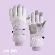 Snowflake Touchscreen Padded Gloves (various designs) Women Edition - Light Purple - One Size